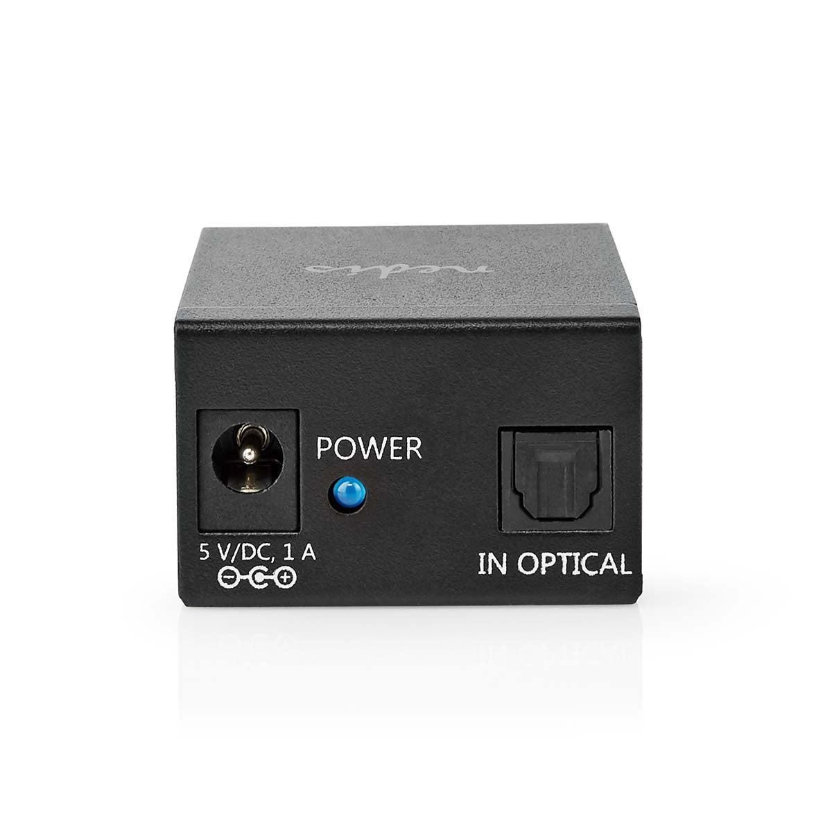 TosLink Splitter | Two-way | Connection input: TosLink Female | Connection output: 2x TosLink | Button | Metal | Black