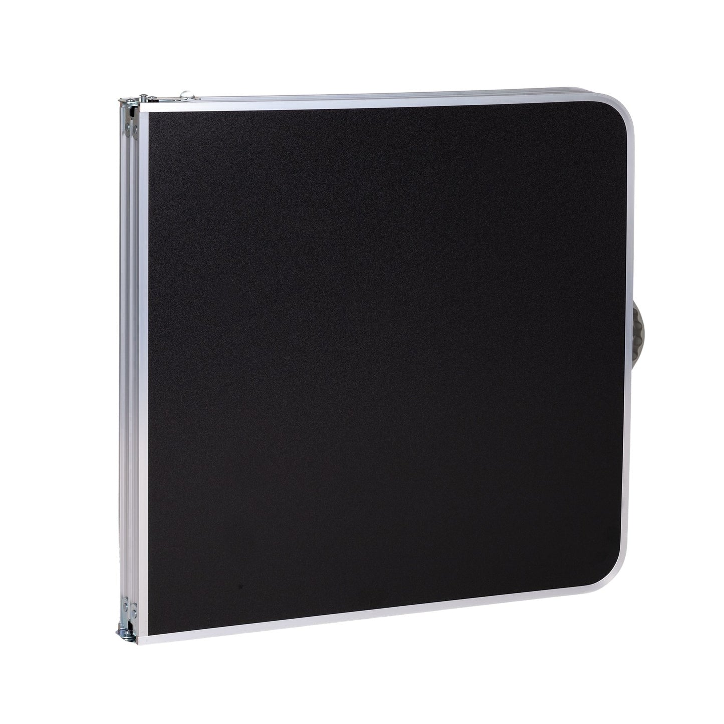 Tourist table foldable camping table black top 120 x 60 cm
