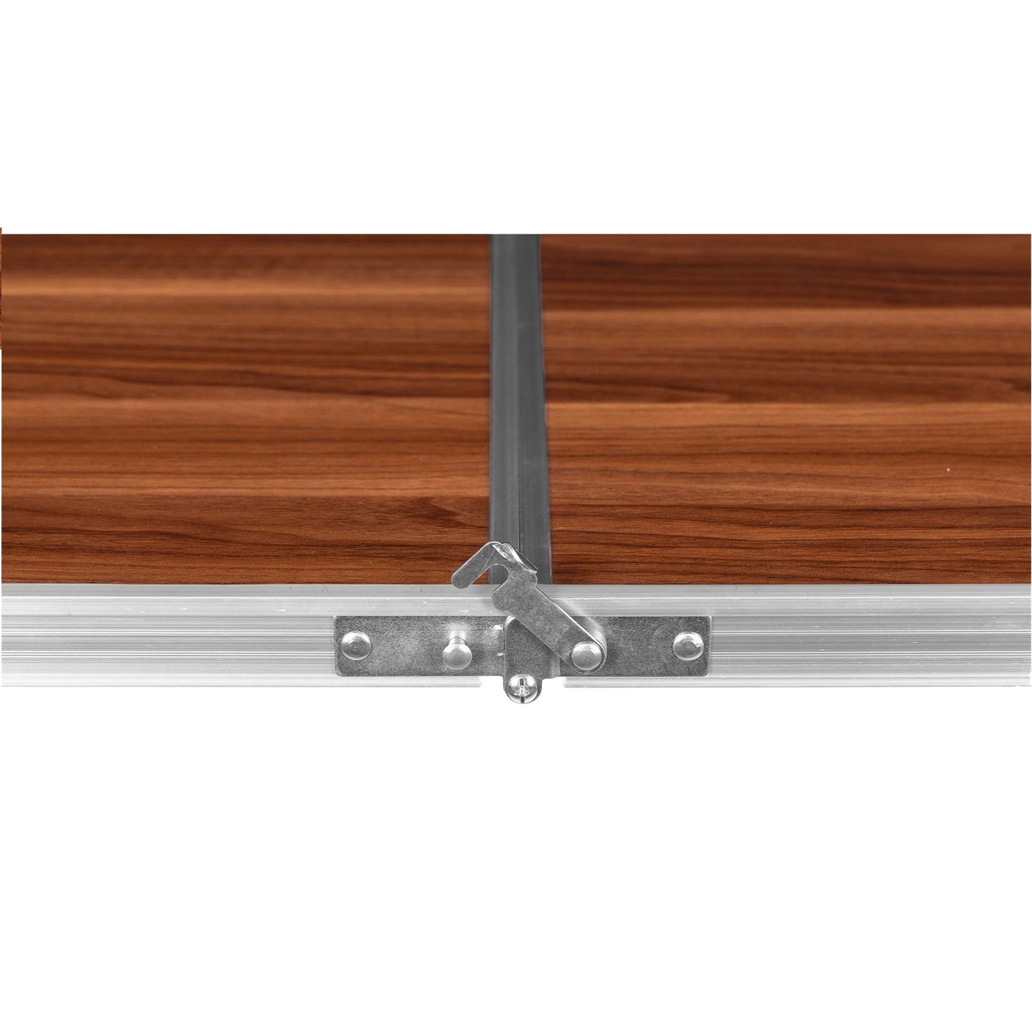 Tourist table foldable camping table brown top 120 x 60 cm