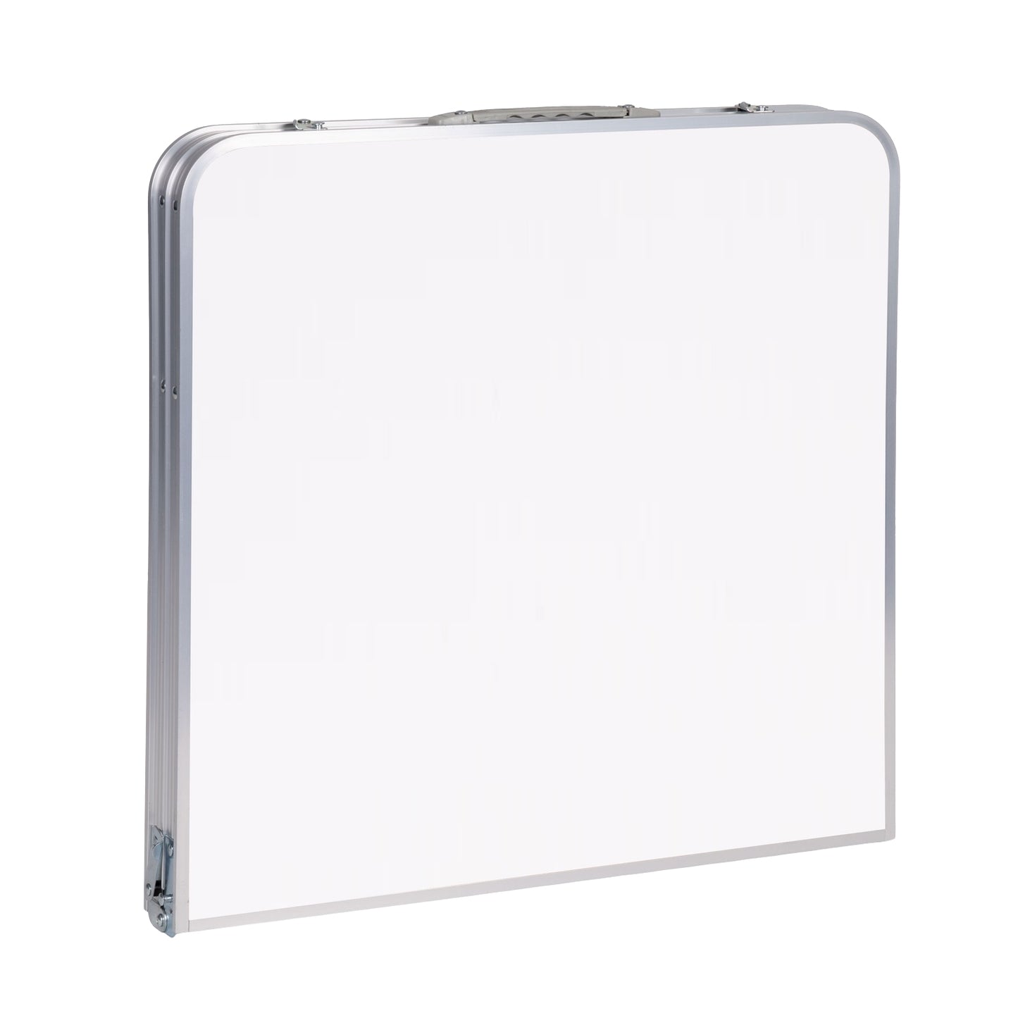 Tourist table foldable camping table white top 120 x 60 cm