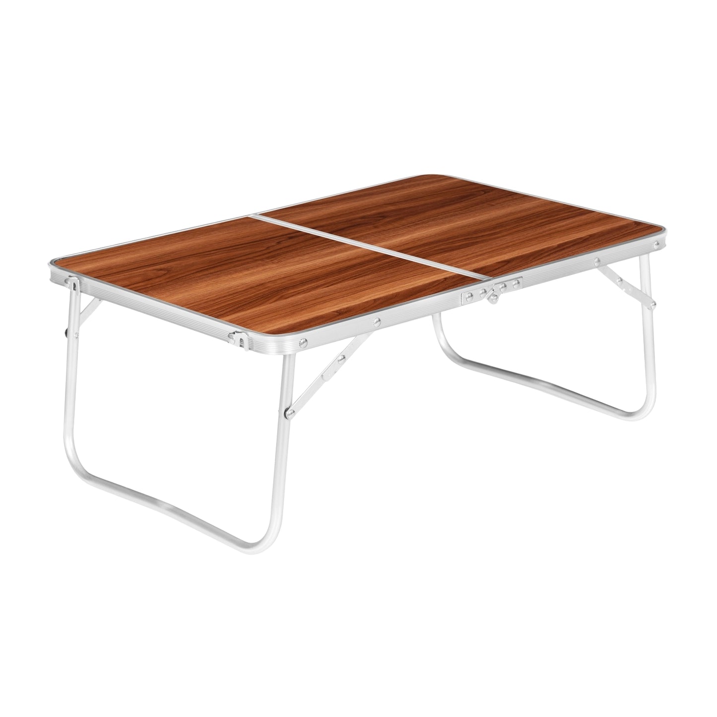 Tourist table, foldable picnic table, brown top, 60x40 cm