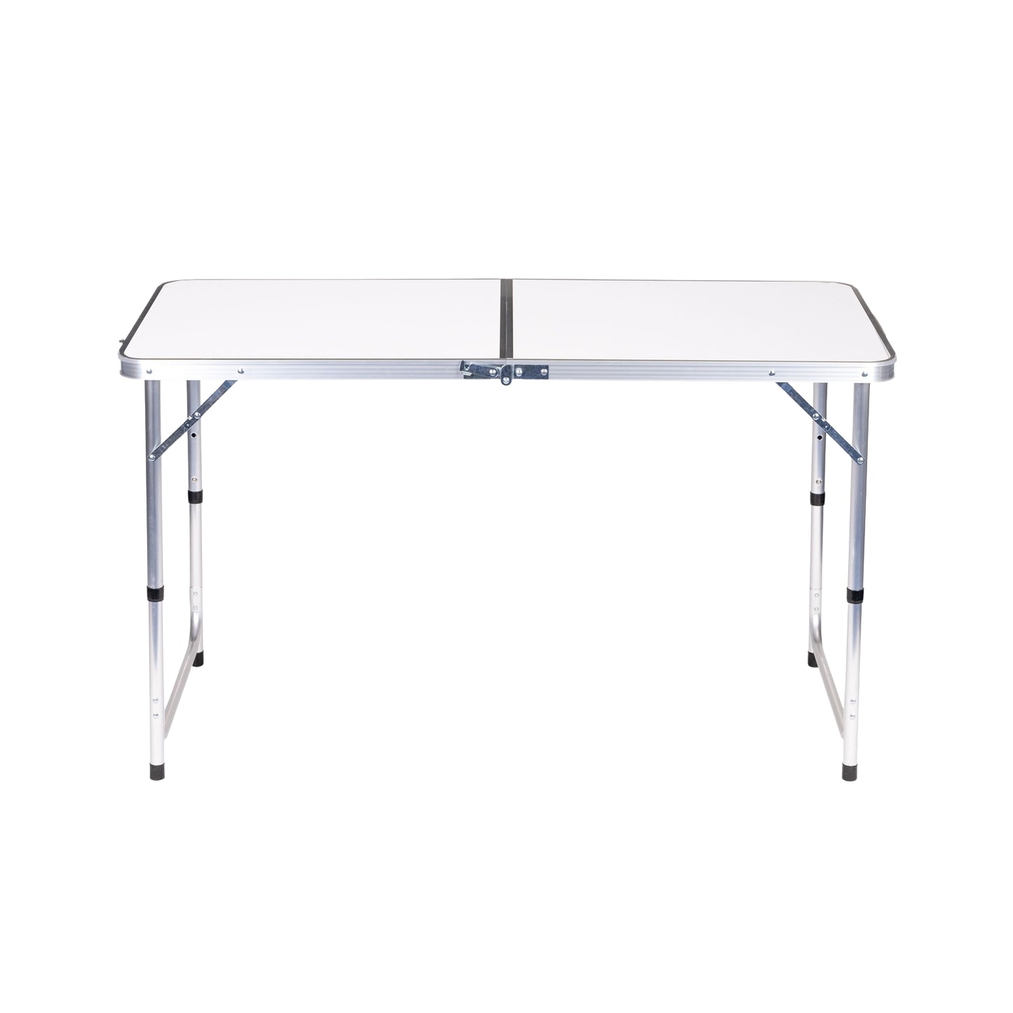 Tourist table, folding table, set of 4 chairs White