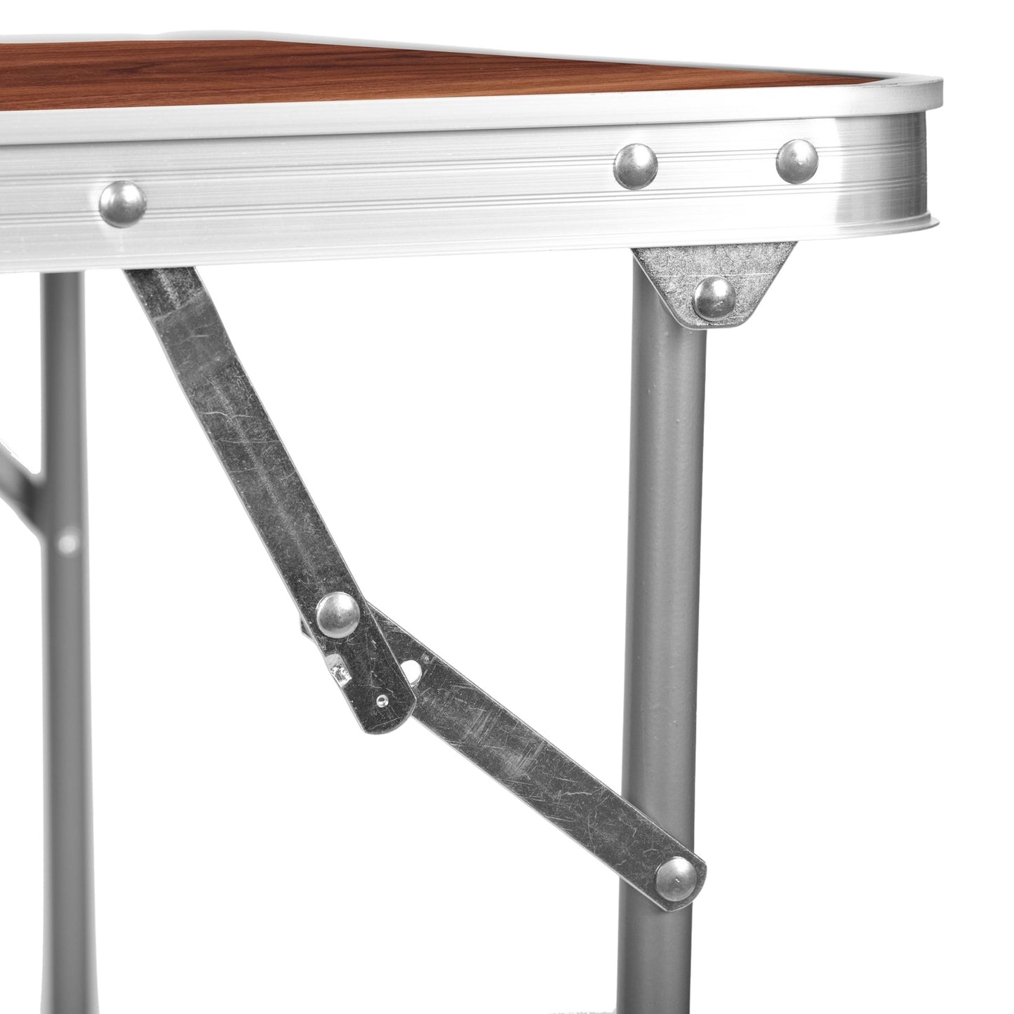 Tourist table, picnic table, foldable top, 80x60 cm, wooden