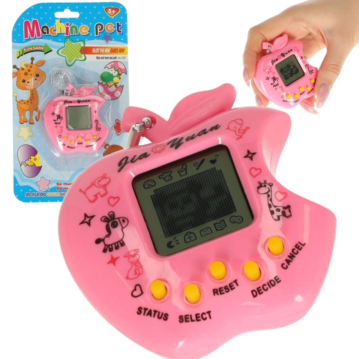 Toy Tamagotchi electronic game apple pink