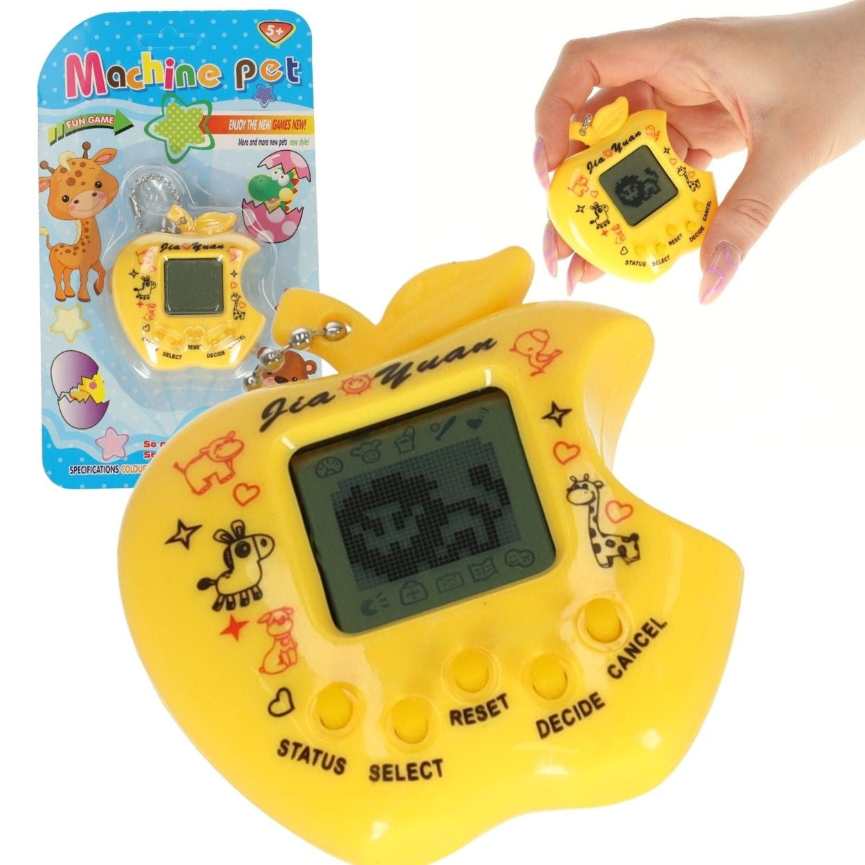 Toy Tamagotchi electronic game apple yellow