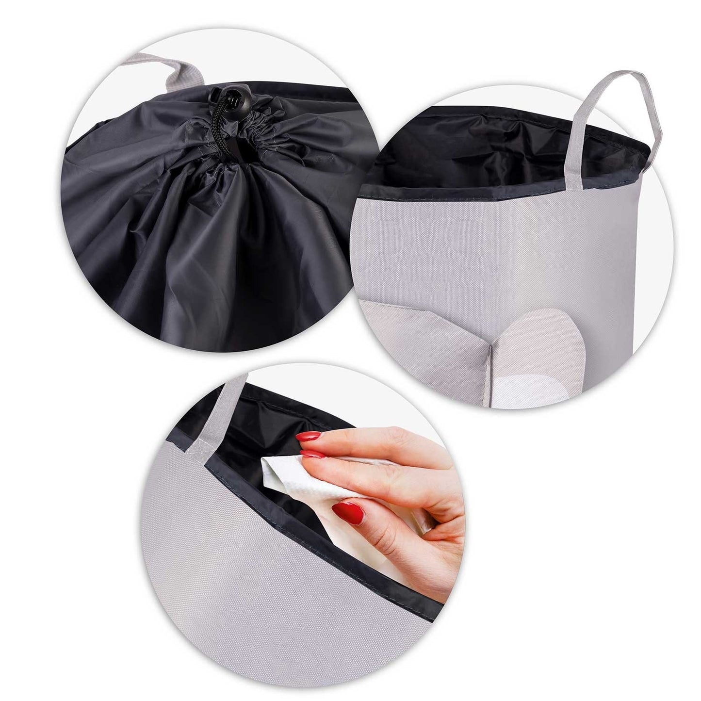 Toy basket Nukido - Gray Elephant