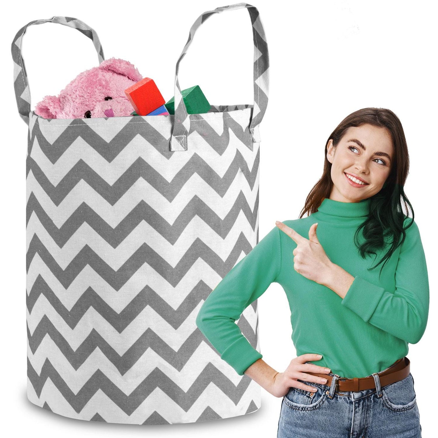 Toy basket Nukido - Grey