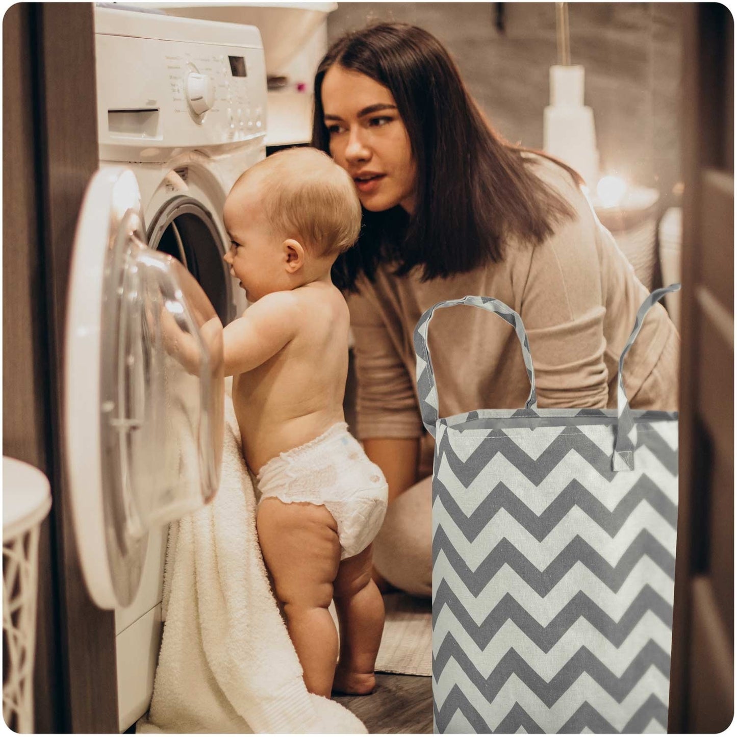 Toy basket Nukido - Grey