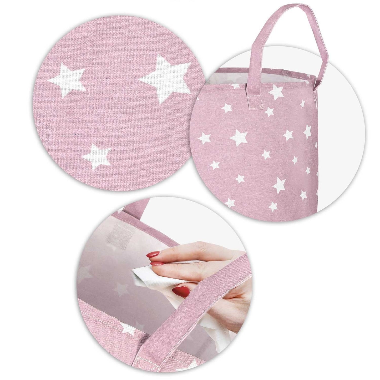 Toy basket Nukido - Pink