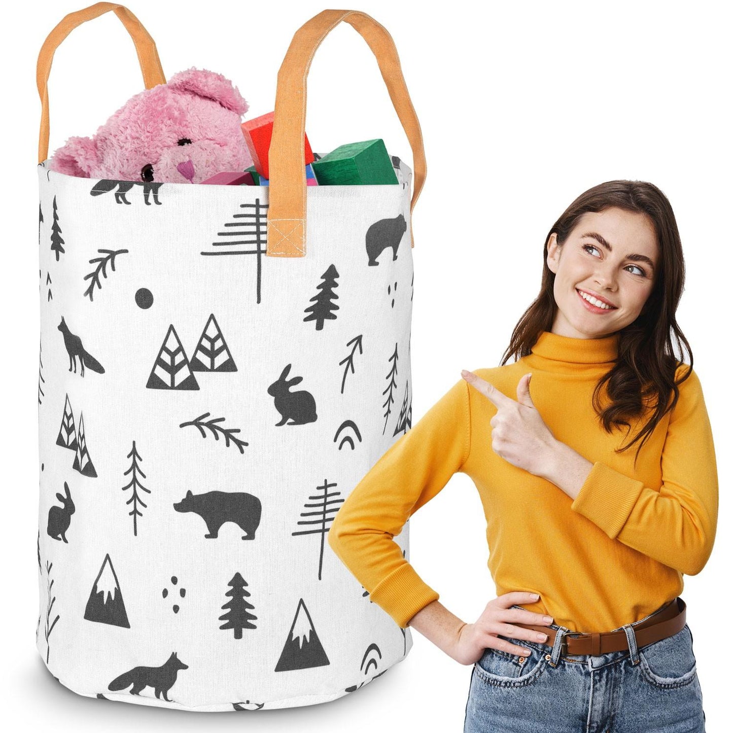 Toy basket Nukido - White