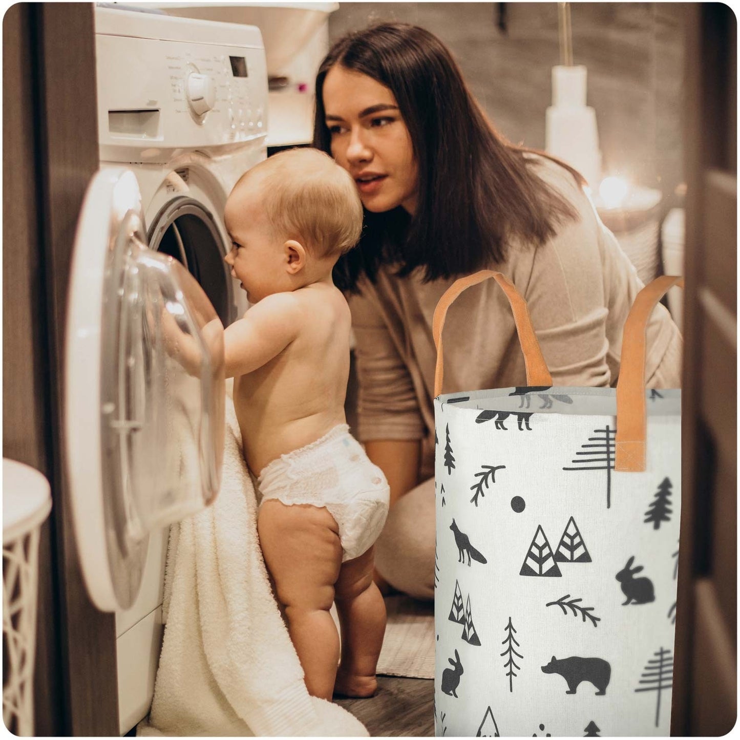 Toy basket Nukido - White