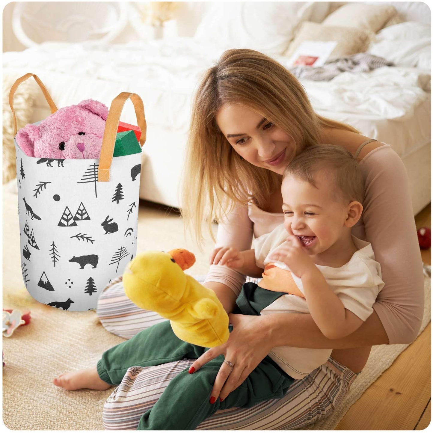 Toy basket Nukido - White