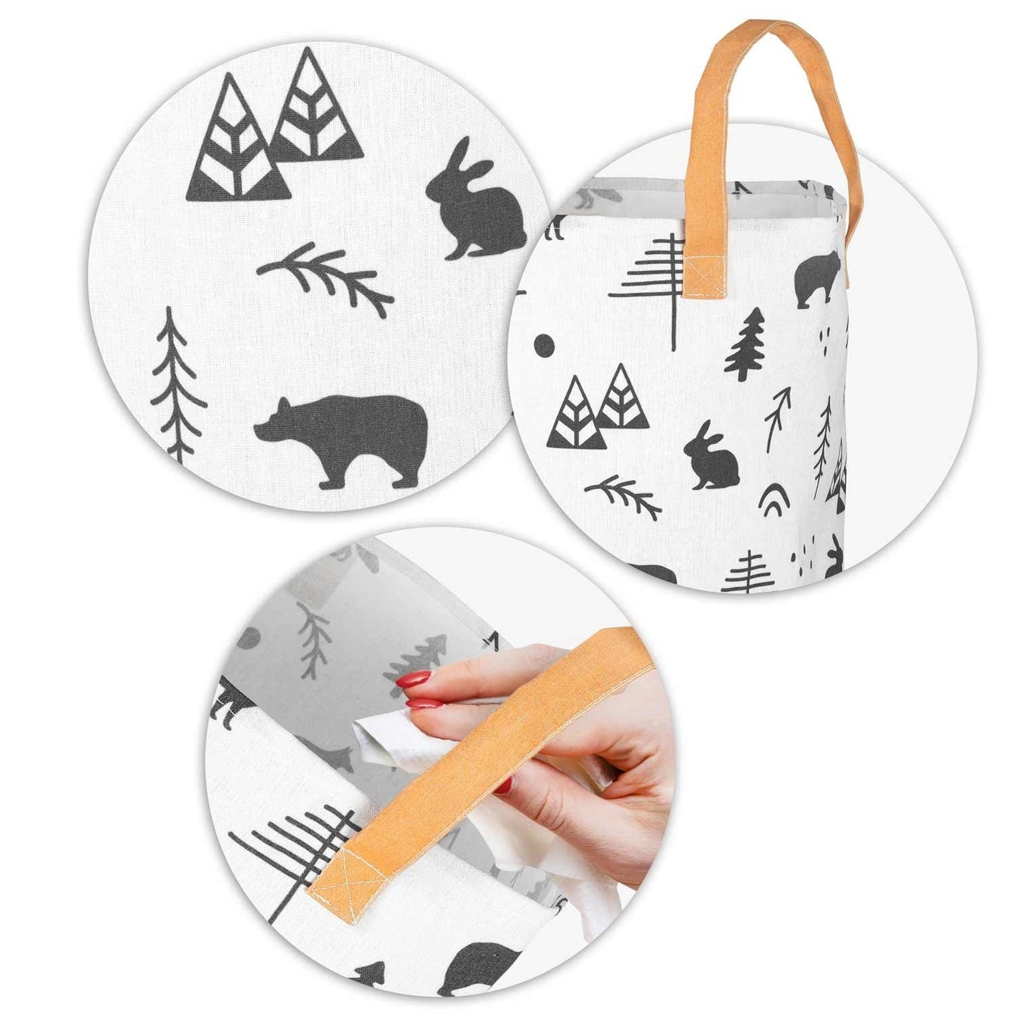 Toy basket Nukido - White
