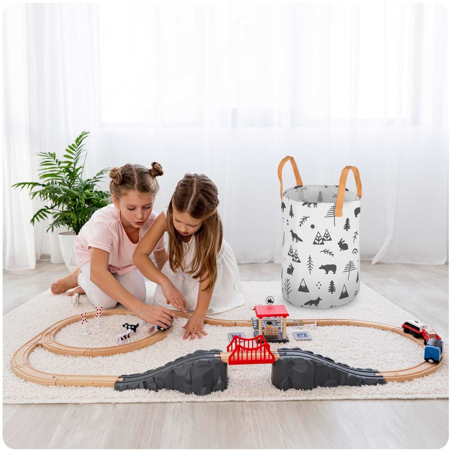 Toy basket Nukido - White
