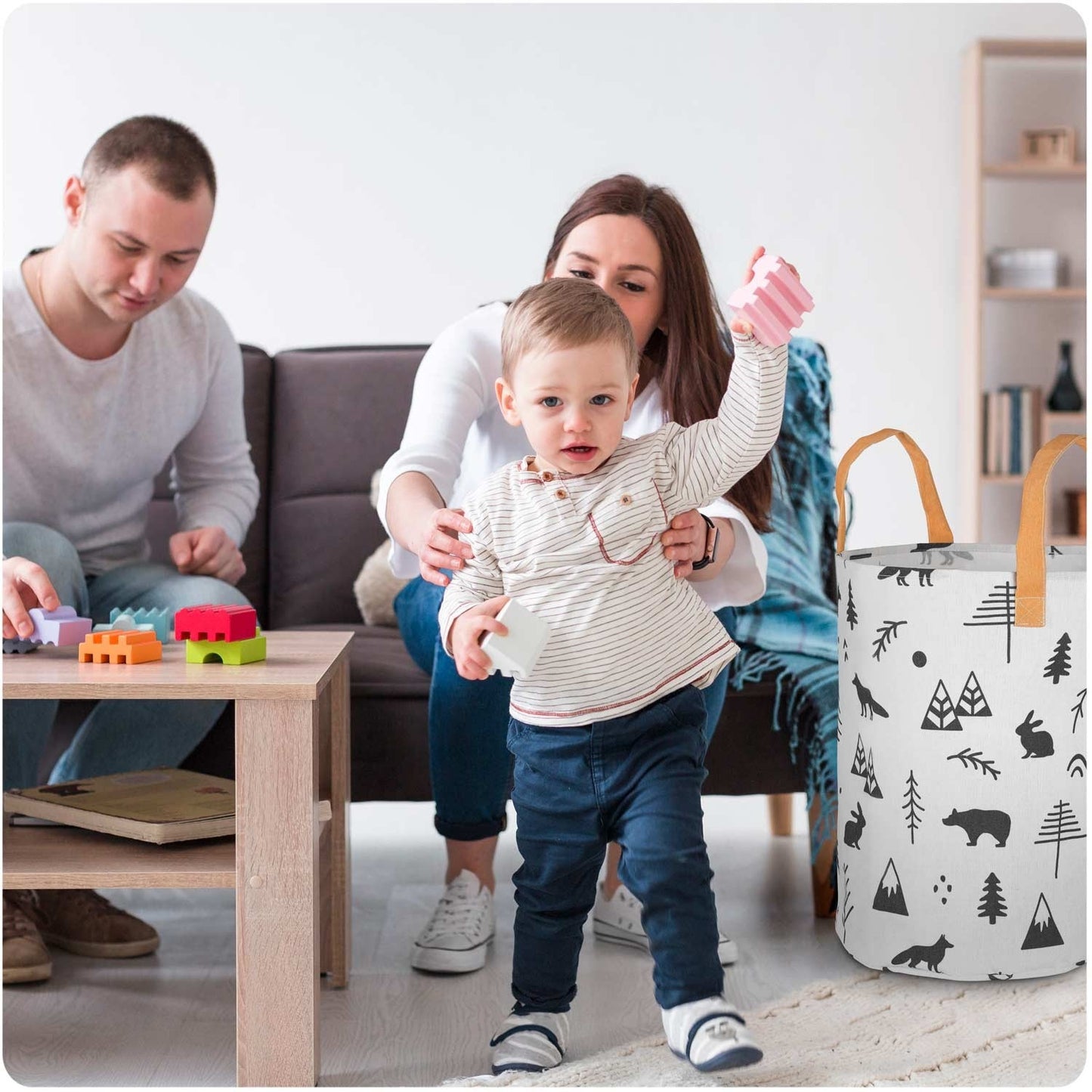 Toy basket Nukido - White