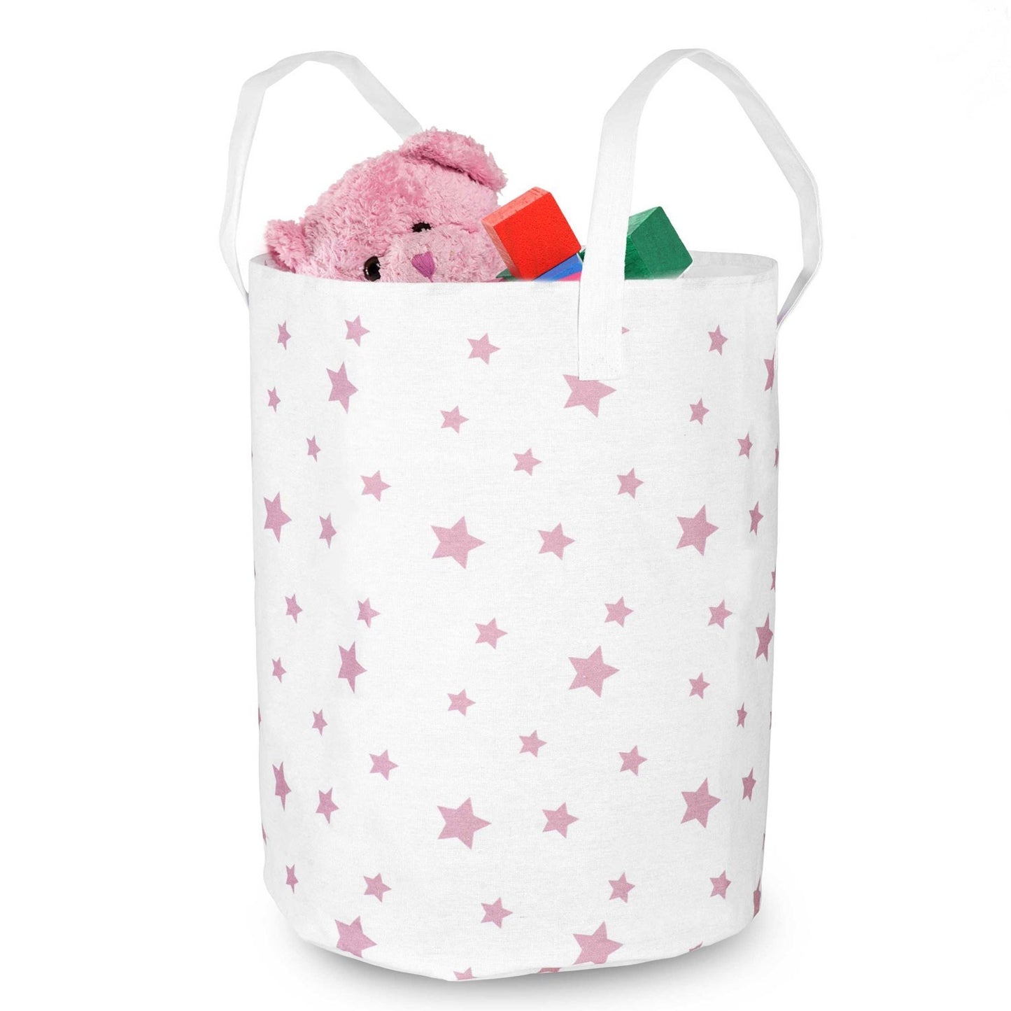 Toy basket Nukido - White with Stars