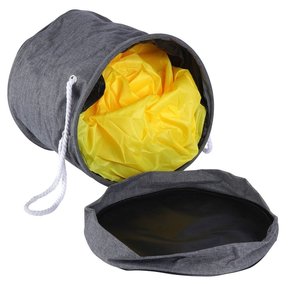 Toy basket and play mat in one for easy cleaning