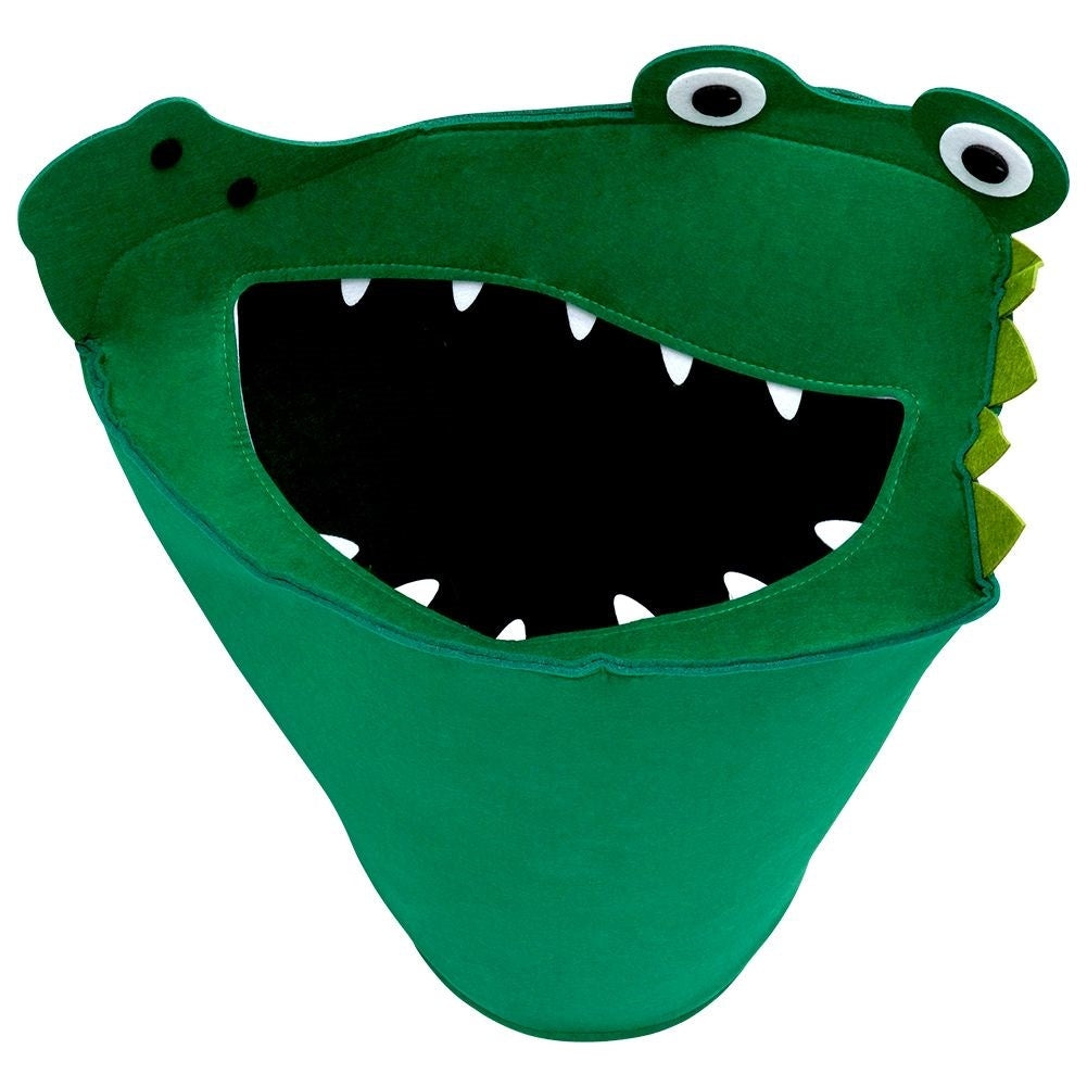 Toy basket with crocodile motif - Perfect for the children's room