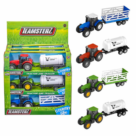 Tractor and Trailer Toy Set for Kids, Ages 3+