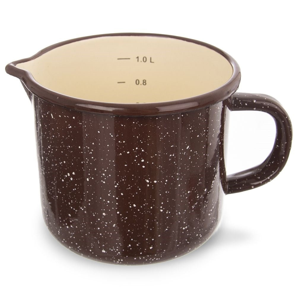 Traditional Steel Enamel Cup 12 cm - Dimensions & Serving