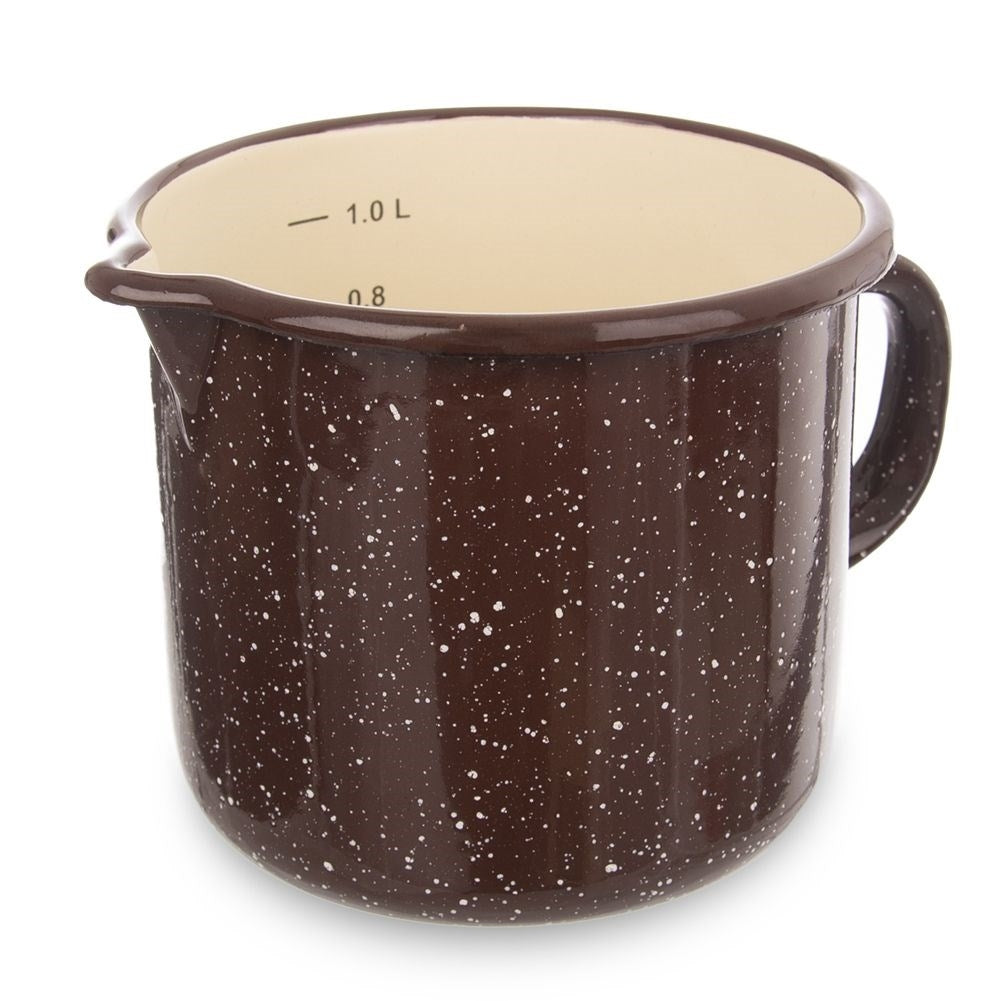 Traditional Steel Enamel Cup 12 cm - Dimensions & Serving