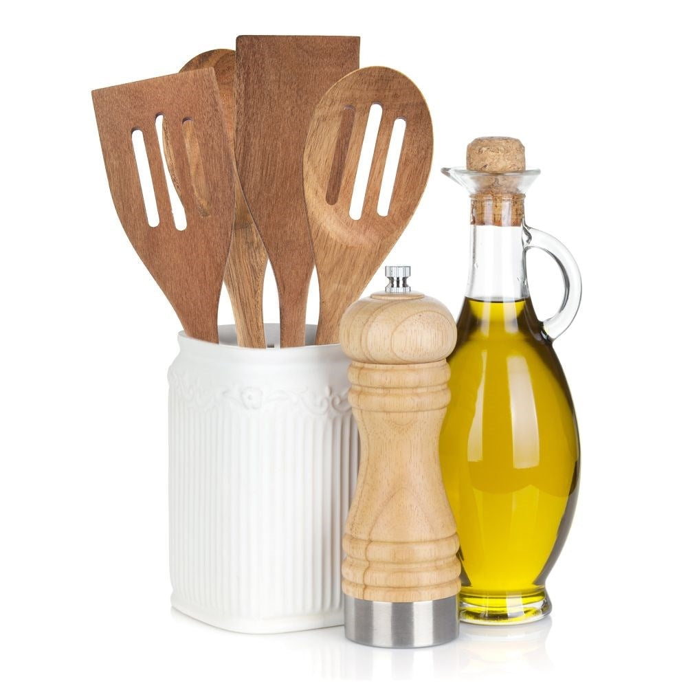 Traditional Wooden Spoon in Acacia Wood for Cooking and Serving