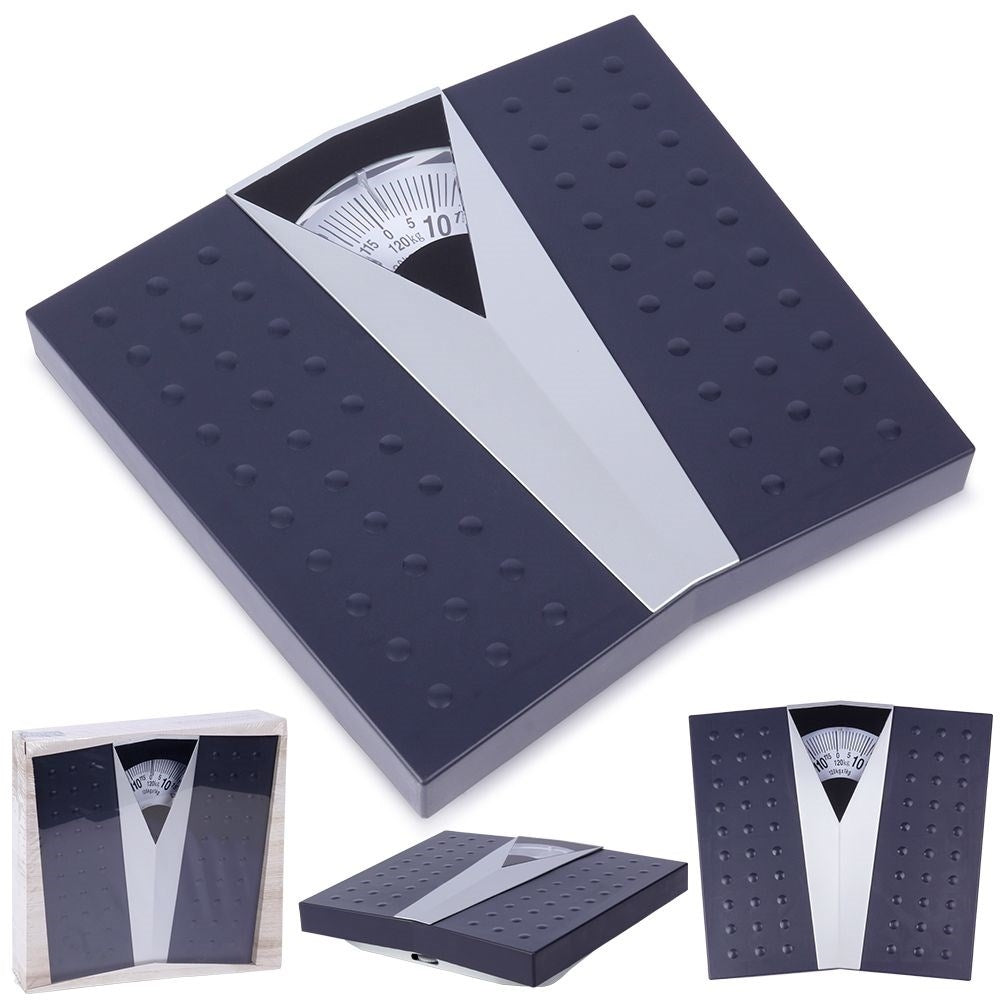 Traditional bathroom scale with non-slip base