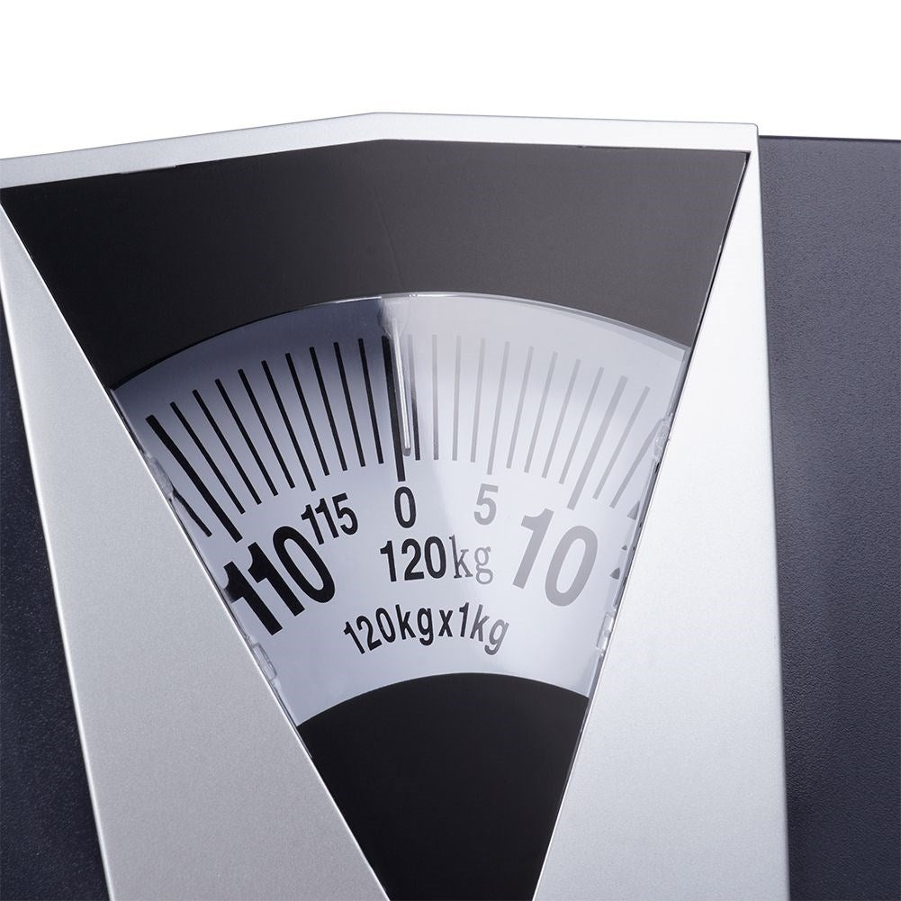 Traditional bathroom scale with non-slip base