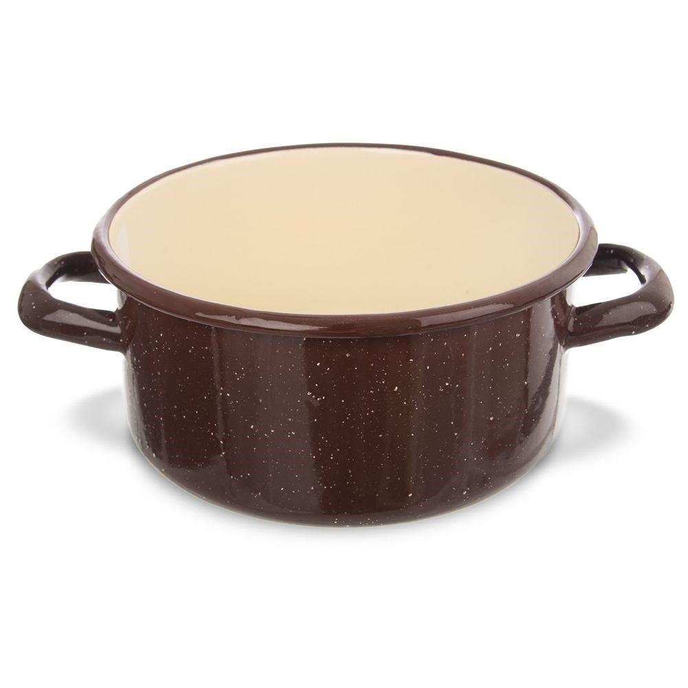 Traditional enameled steel pan for all stoves
