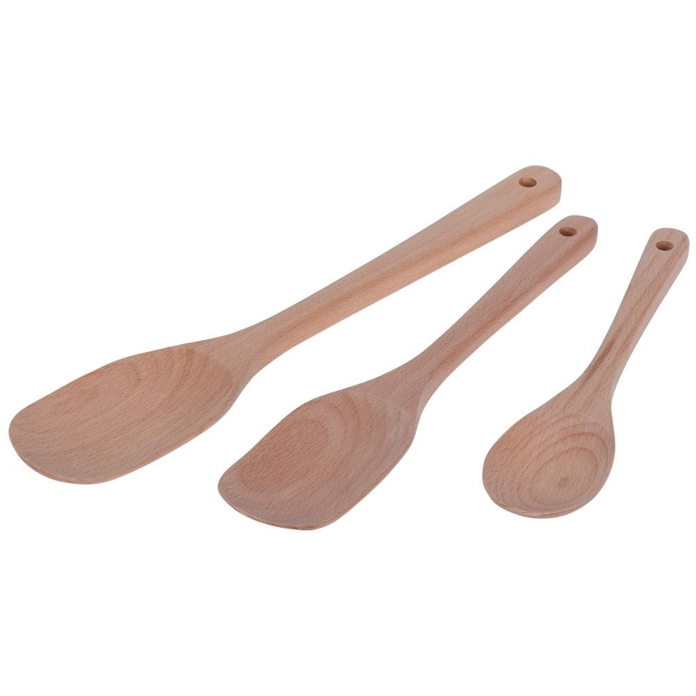 Traditional kitchen utensils made of natural beech wood for every kitchen