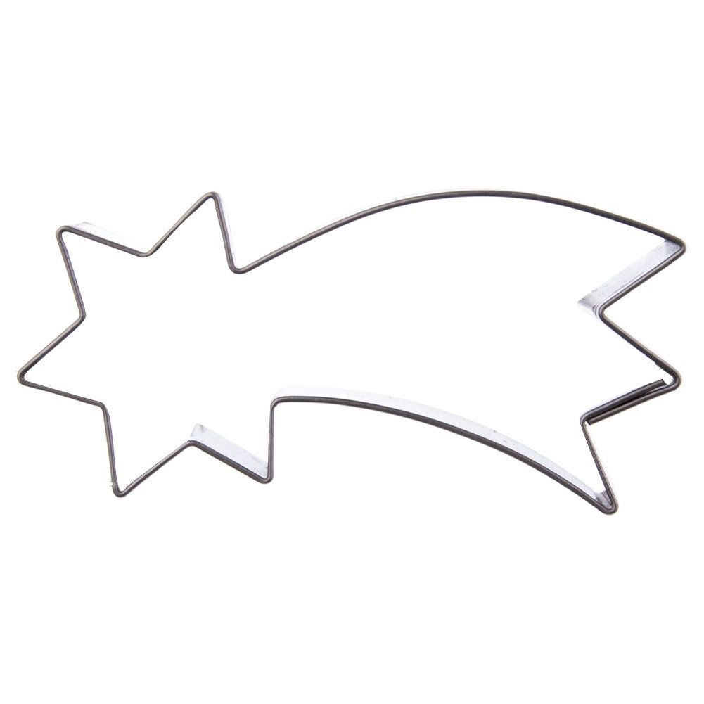 Traditional stainless steel comet cake tin for gingerbread cookies