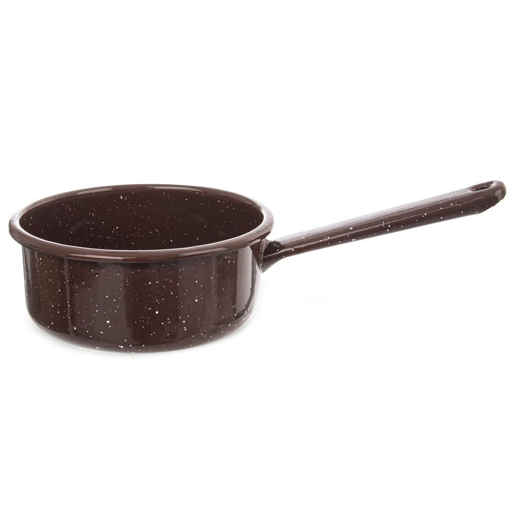 Traditional steel and enamel pan, 14 cm diameter