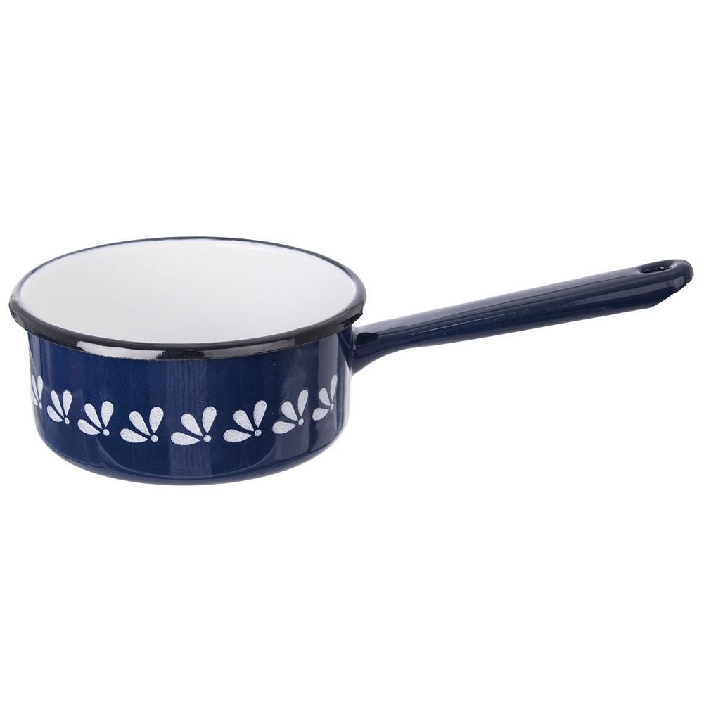 Traditional steel pan with enamel, 12 cm diameter
