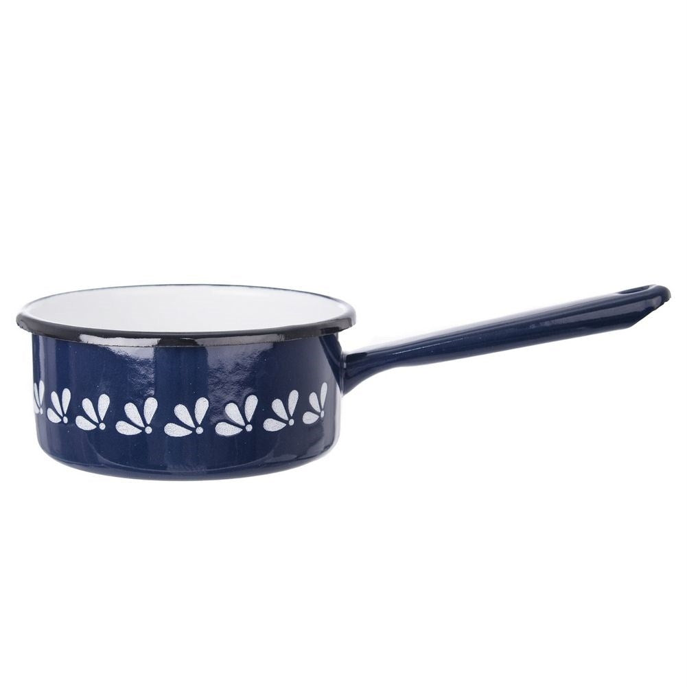 Traditional steel pan with enamel, 12 cm diameter