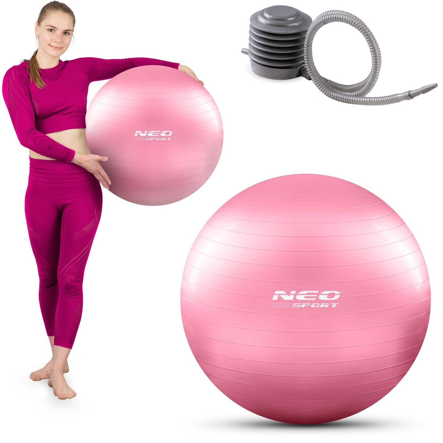 Training ball 55 cm NS-950 Pink