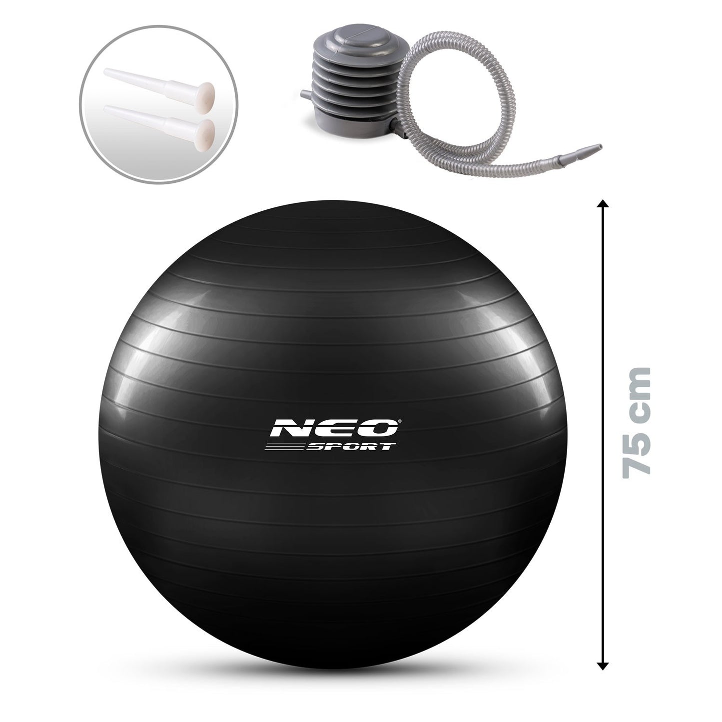 Training ball 75 cm NS-952 Black