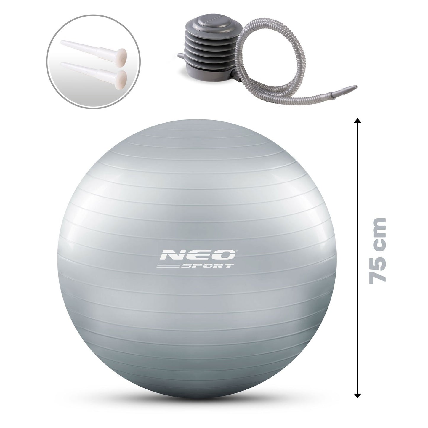 Training ball 75 cm NS-952 Silver