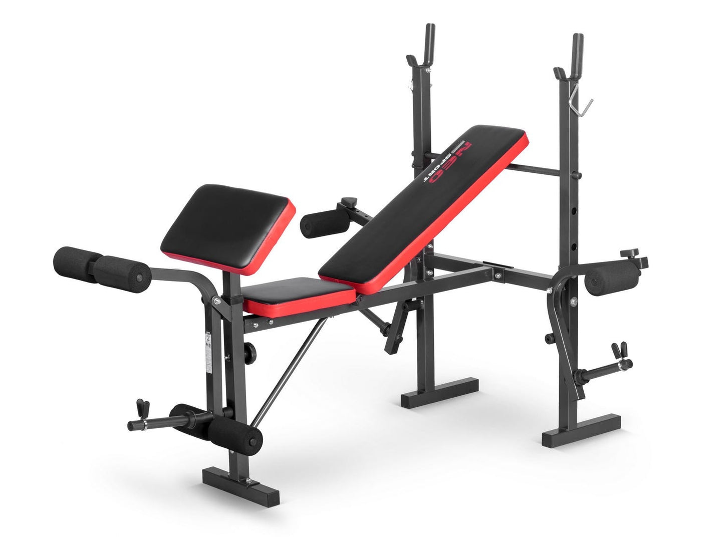Training bench with barbell rack and biceps curl station Neo-Sport NS-200