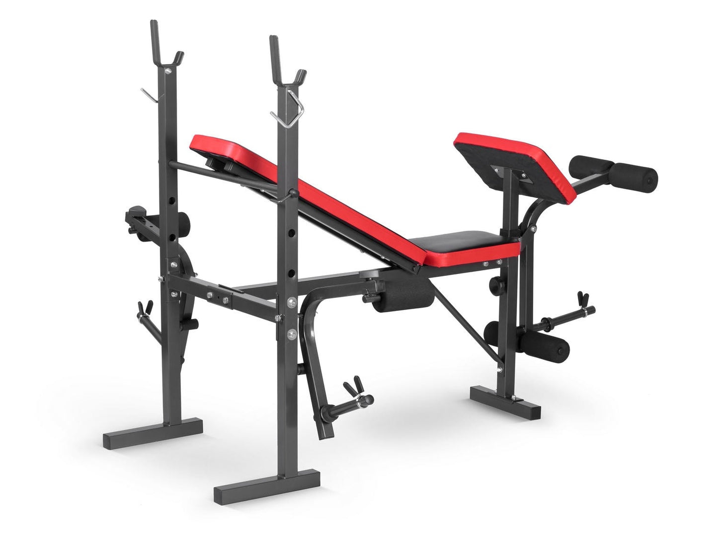 Training bench with barbell rack and biceps curl station Neo-Sport NS-200