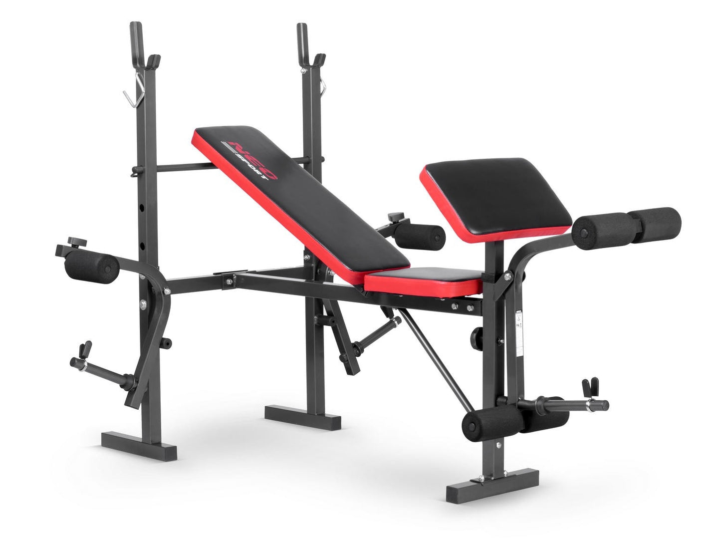Training bench with barbell rack and biceps curl station Neo-Sport NS-200
