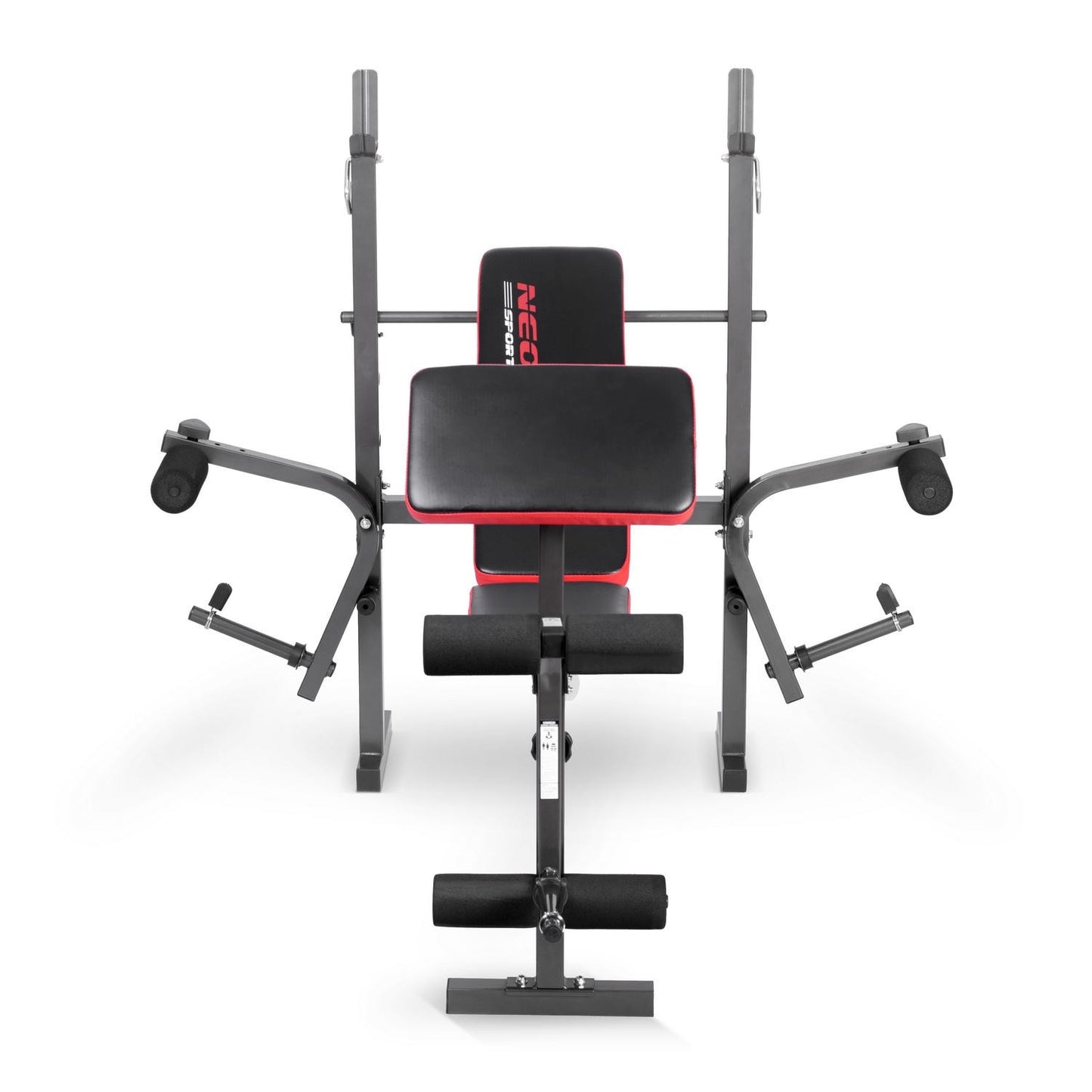 Training bench with barbell rack and biceps curl station Neo-Sport NS-200