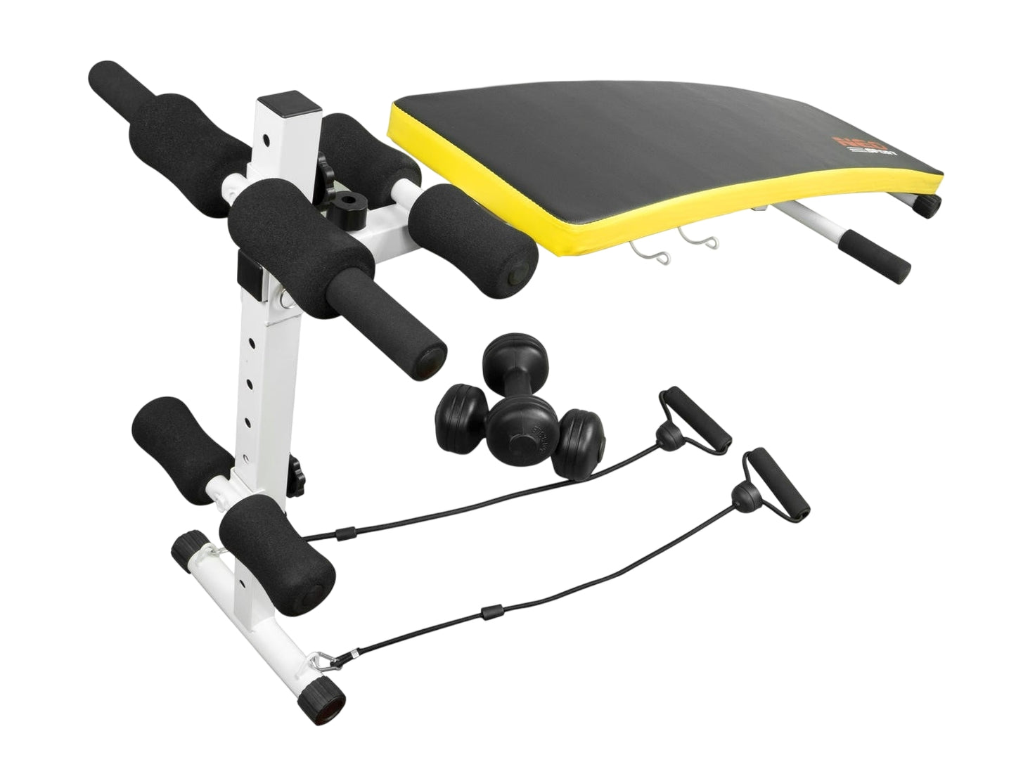 Training bench with expander band and dumbbells Neo-Sport NS-07