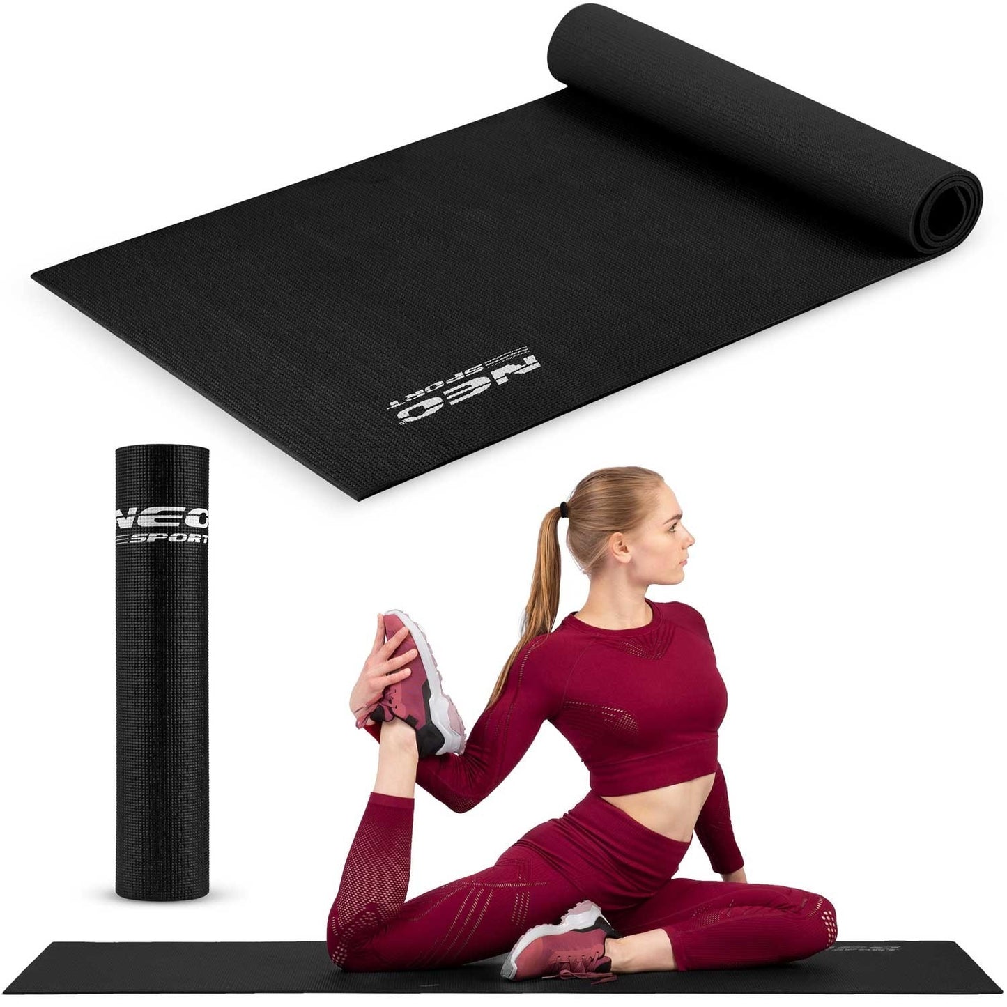 Training mat Neo-Sport 173 x 61 cm - Black