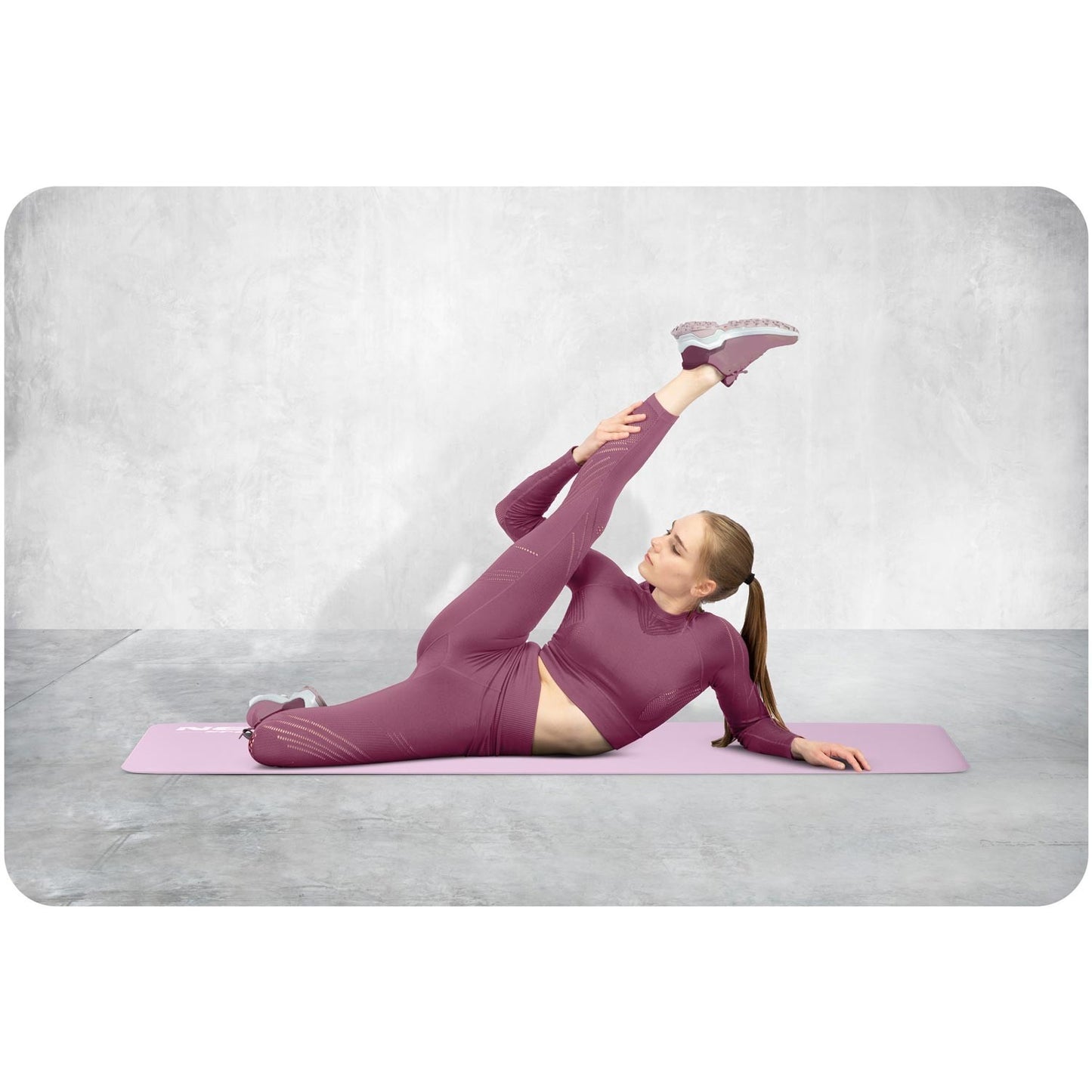 Exercise mat 183 x 60 x 1 cm Neo-Sport - 192201 purple