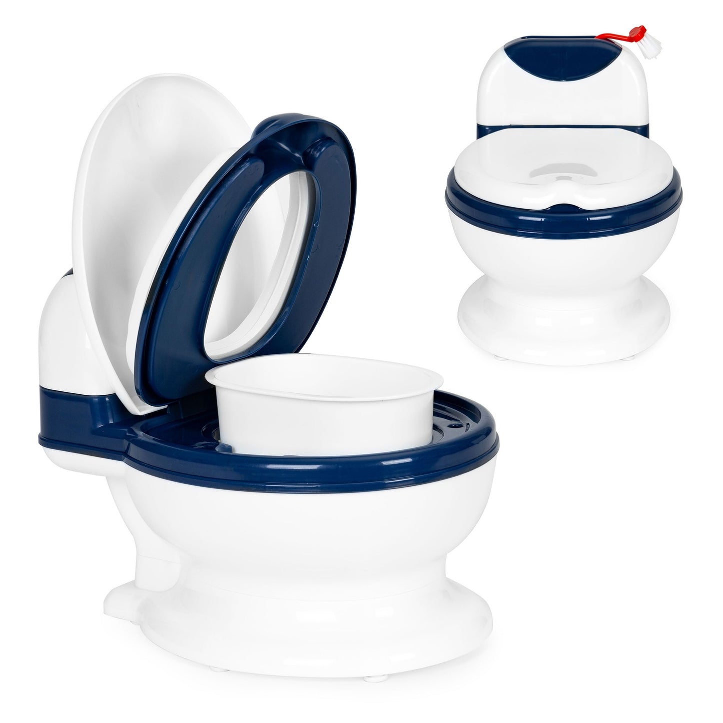 Training potty chair for baby with removable inner and brush ECOTOYS