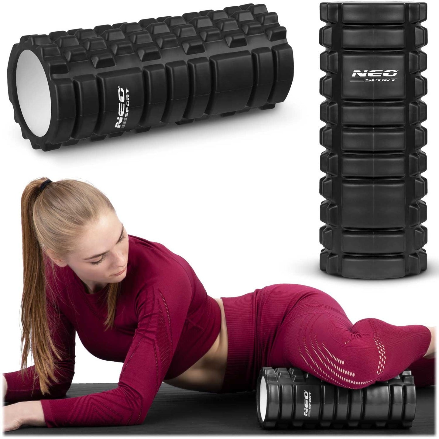 Training roller 33x14 cm NS-953 black