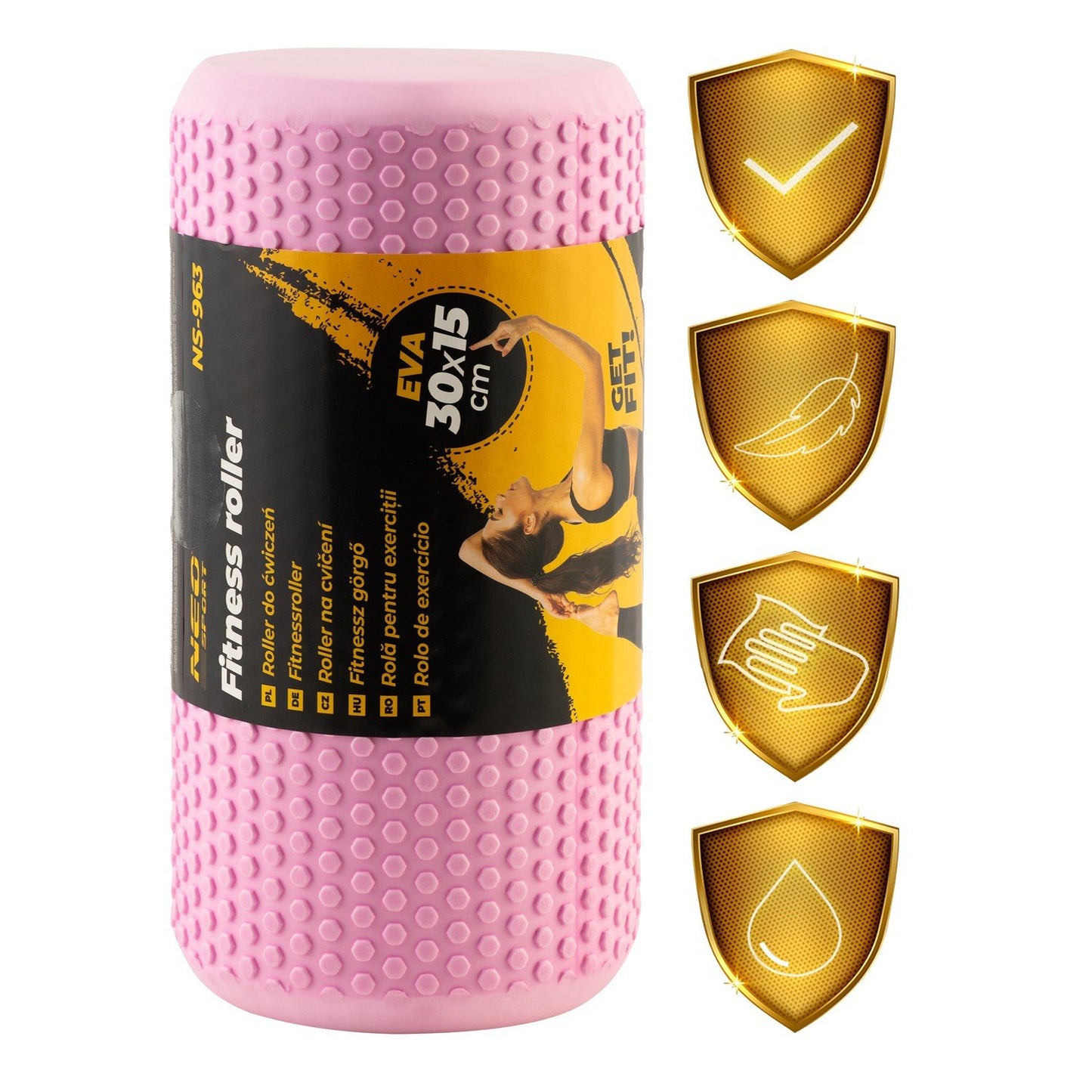 Training roller in EVA foam, Pink - NS-963