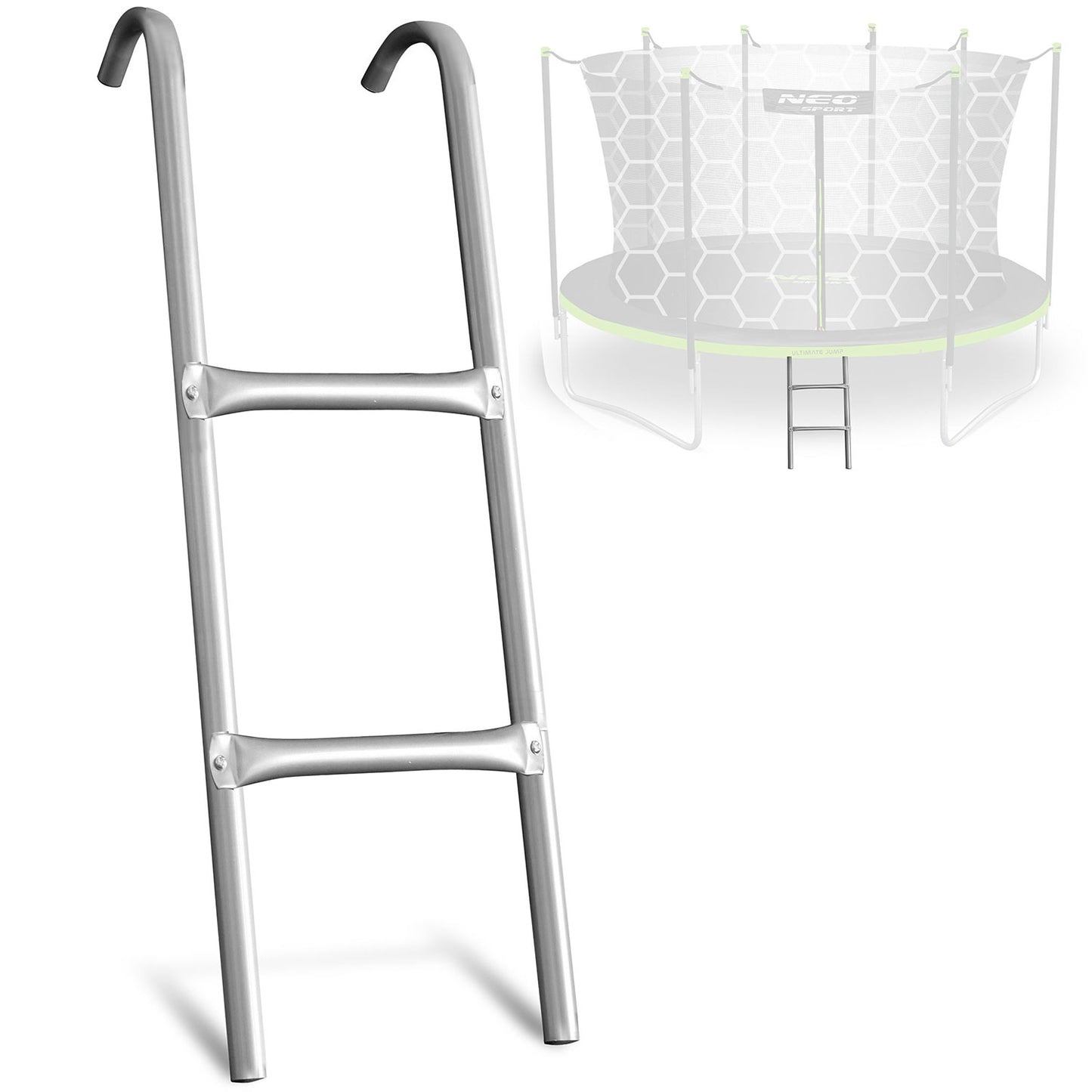 Trampoline Ladder, 2-Step, Fits 10-14ft