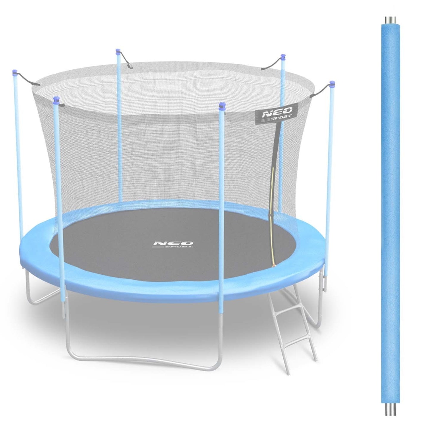 Trampoline Top Post with Internal Netting, 6ft Blue Neo-Sport