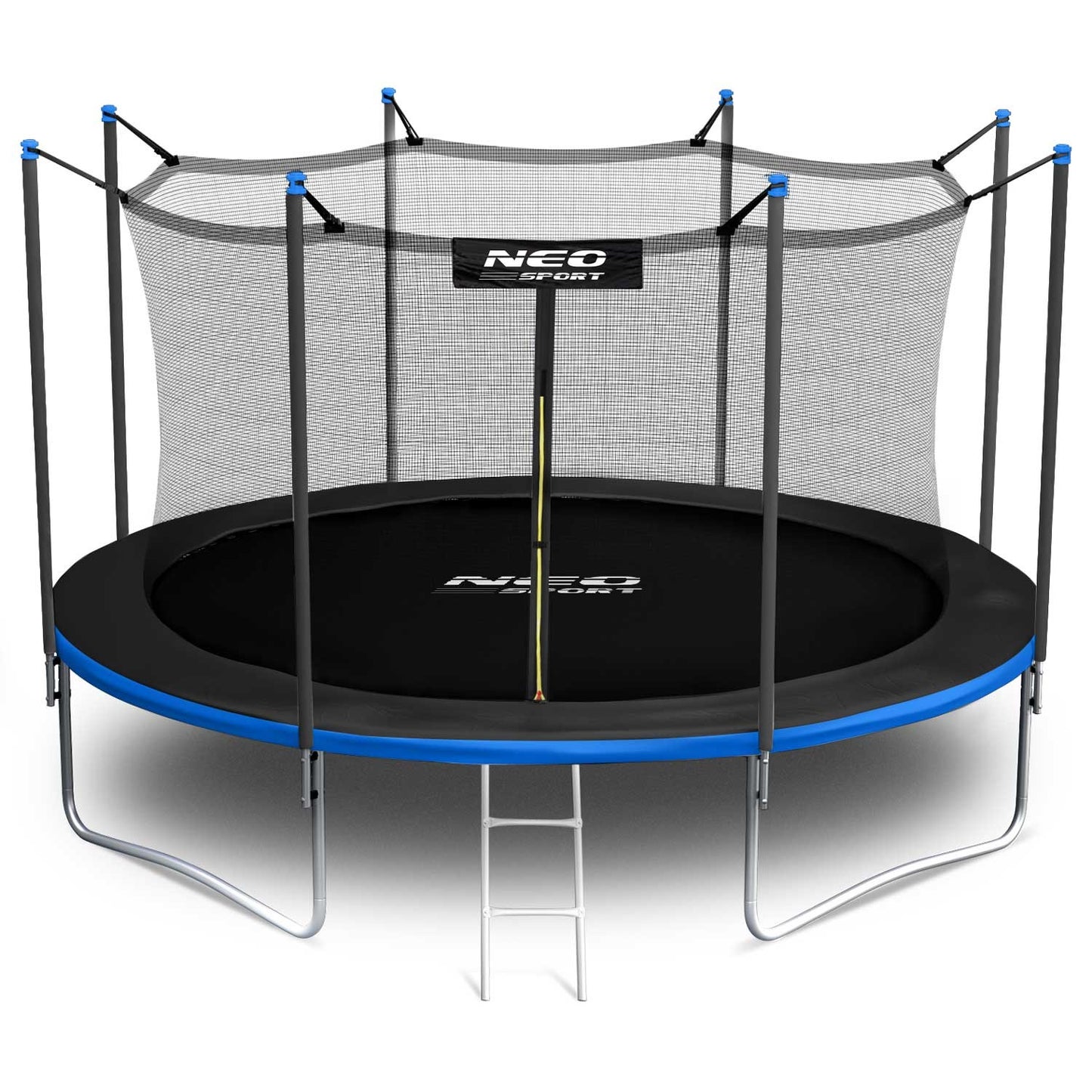 Trampoline for garden 13ft/404cm with inner safety net and ladder Neo-Sport